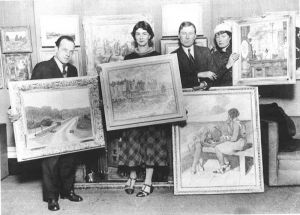 Elwin Hawthorne Phyllis Bray John Cooper Brynhild Parker at Lefevre Galleries 1932 Elwin Hawthorne Phyllis Bray John Cooper Brynhild Parker at Lefevre Galleries 1932