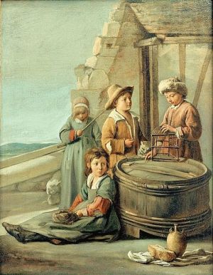 Louis le Nain childrenbirdcagecat 600