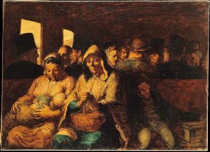 Honore Daumier The Third Class Carriage 600